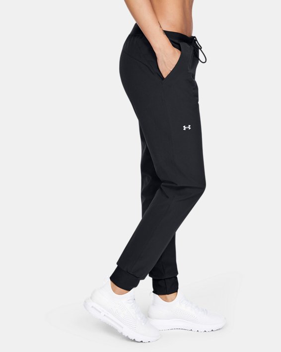 Pantalones UA Armour Sport Woven para Mujer, Black, pdpMainDesktop image number 2